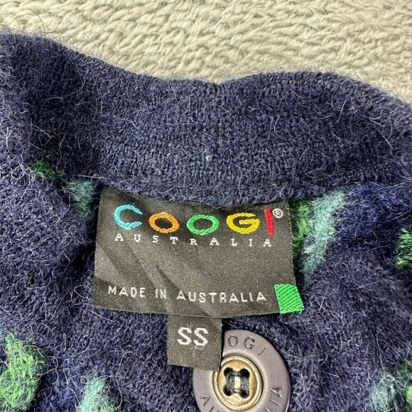 Vintage Coogi Australia Button Up  Alpaca Sweater Women's Size S - Picture 2 of 15